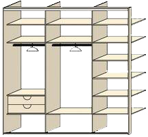 Vestavěná skříň kalkulace